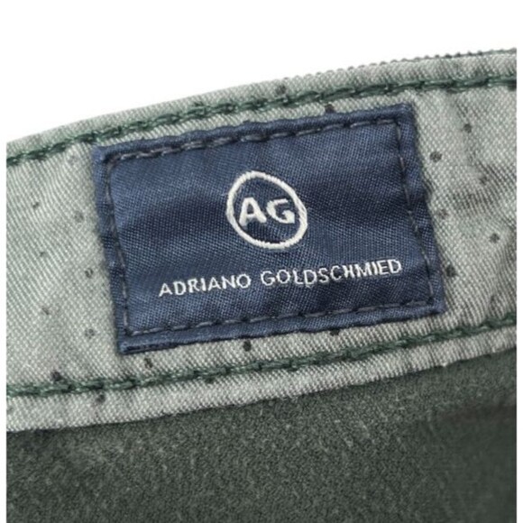 Adriano Goldschmied Pants Women's Size 27 R Green Corduroy Straight Leg - Picture 5 of 6